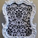 8x10 Baroque Ornate Vintage Picture Frame-Photo Frame-Black and White Damask-Chalkboard-Frame-White-AnY Color-Shabby Chic-Nursery-Mirror