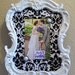 8x10 Baroque Ornate Vintage Picture Frame-Photo Frame-Black and White Damask-Chalkboard-Frame-White-AnY Color-Shabby Chic-Nursery-Mirror