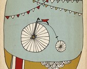 Let's Ride - 5 x 7 - Illustration Print