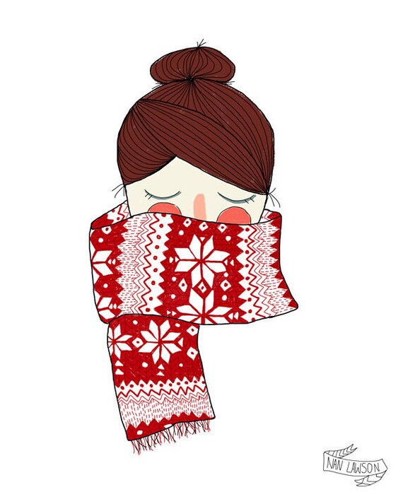 Jolly Holiday - 5 x 7 Illustration Print