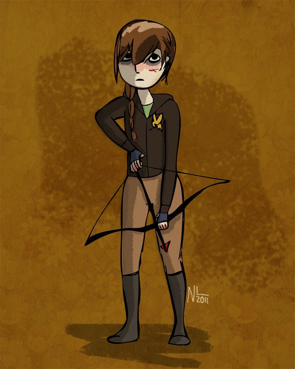 The Mockingjay - 5 x 7 Illustration Print