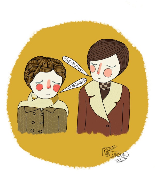 I Like You, Maude - 5 x 7 Illustration Print