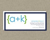 Monogram Wedding Invitations