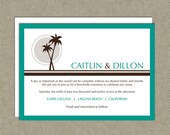 Palm Tree Wedding Invitations