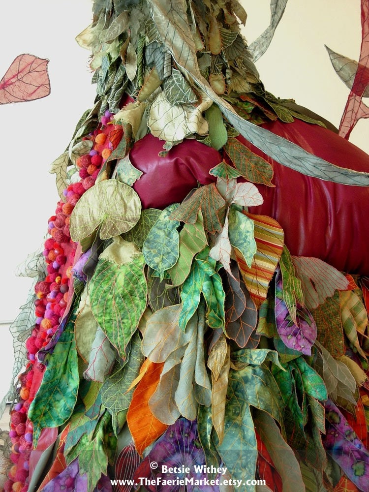 Perelandra- A Fantasy Fiber Art Sculptural Dress