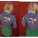 Upcycled Recycled Lady Dream Catcher Feather Print and Vintage Fabric Babydoll Hoodie by MountainGirlClothing