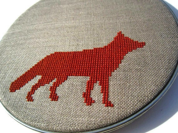 Fox modern cross stitch