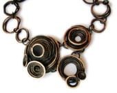 Copper Necklace - Barnacle Variation - Oxidized copper - Handmade in my studio from scratch upon purchase - Made in Austin Texas