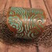 Etched Copper Cuff - Patina Land and Sea Design - Unisex - Bridal jewelry - handmade copper jewelry