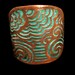Etched Copper Cuff - Patina Land and Sea Design - Unisex - Bridal jewelry - handmade copper jewelry