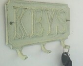 Key hooks, key wall hooks, key hanger, home organization, cast iron home decor