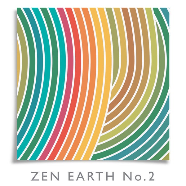 Zen Earth No.2 - Square Giclee Print