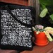 BLOOD ORANGE Hand silkscreened Black TOTE