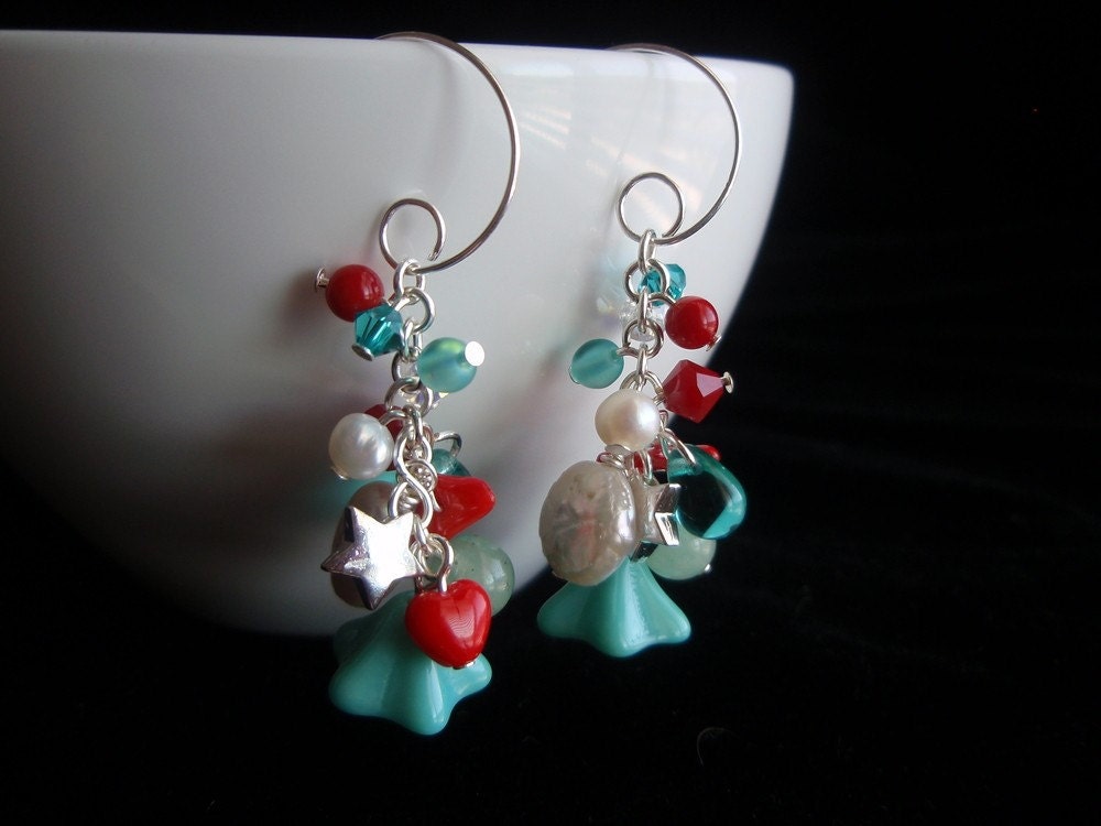 Aqua and Red