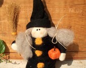 Witchy Witch Wool Halloween Decoration