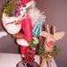 Santa and Rudolph Felted Wool Santa
