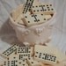 Black White Cream Dominoes Domino Pieces set of 10