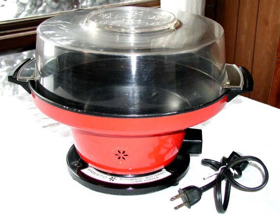 Items similar to Vintage PRESTO RED Popcorn Maker PE13A on Etsy