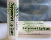 Peppermint Lip Balm - Super Soft Lips with Shea, Aloe and Cocoa Butter by Mum Mum's Crafts