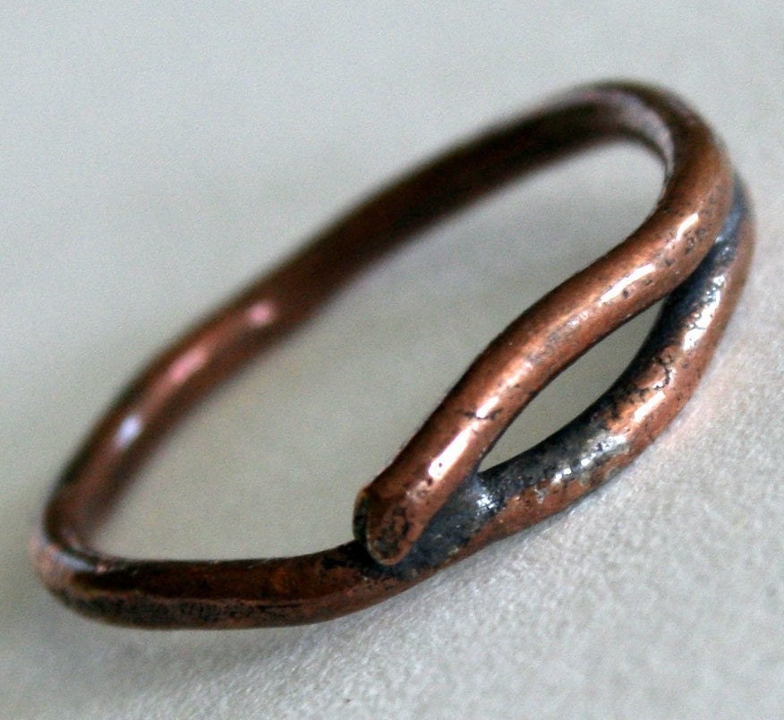 Rustic, Organic Copper Ring FREE SHIPPING