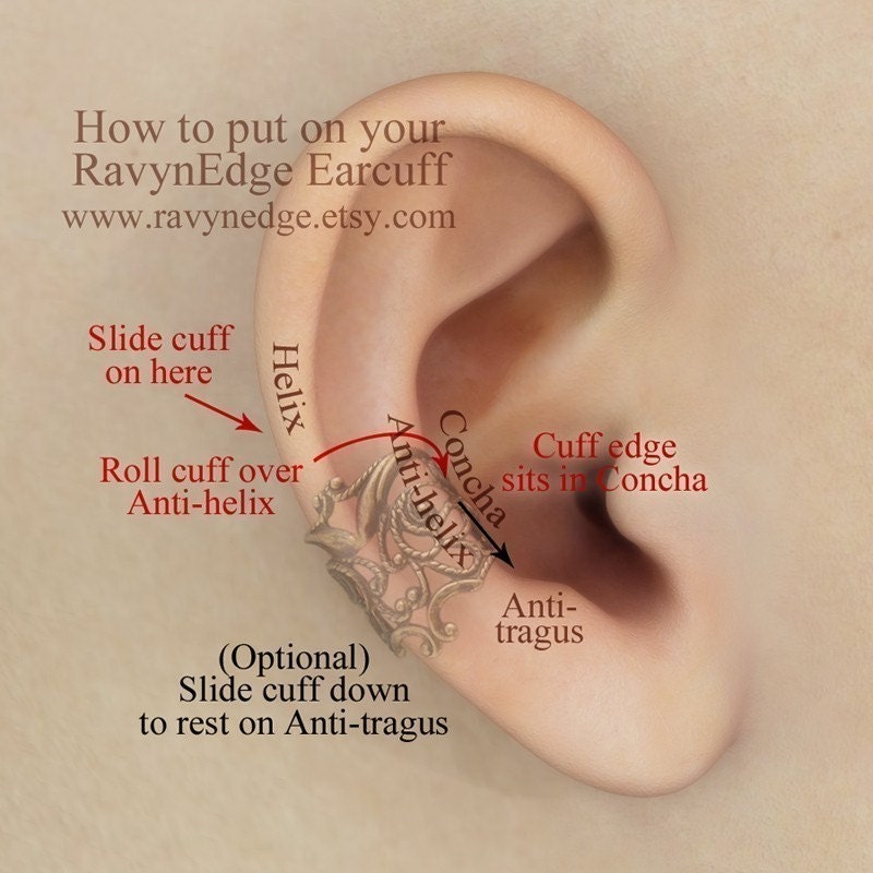 Soft Whispers - Copper Filigree Ear Cuff