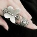 Fairy's Touch - Silver Butterfly Filigree Armor Ring