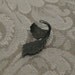 Dark Forest Right Ear Cuff - Black Leaves Filigree