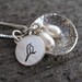 Personalized Hand Stamped Sterling Silver Mama Bird Nest Necklace READY TO SHIP