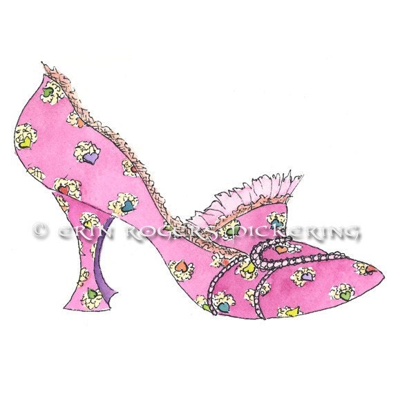 Marie Antoinette Rococo Shoe 5x7 art print