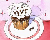 Pink Cupcake 8x10 Print