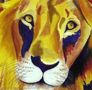 Lion Portrait Print 5x7