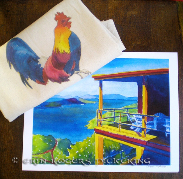 St Thomas caribbean scene 8x10 print