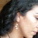 14k Gold filled and white pearls dangle earrings