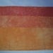 Hand dyed fabric, orange golds
