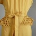 vintage 1940s SAFFRON linen dress