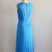 1950s dress / linen 50s dress / Trois Drapeaux