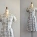 r e s e r v e d...1940s dress / 50s dress / Gradient Grid dress