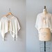 1920s blouse / sheer blouse / 20s clothing / Batiste Capelet