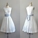 50s dress / 1950s dress / white sundress / California Charmer