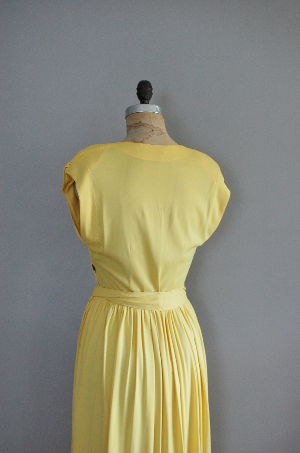 1930s dress / 30s dress / long dress / Limoncello dress