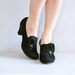 1930s shoes / vintage 30s shoes / Caviar heels