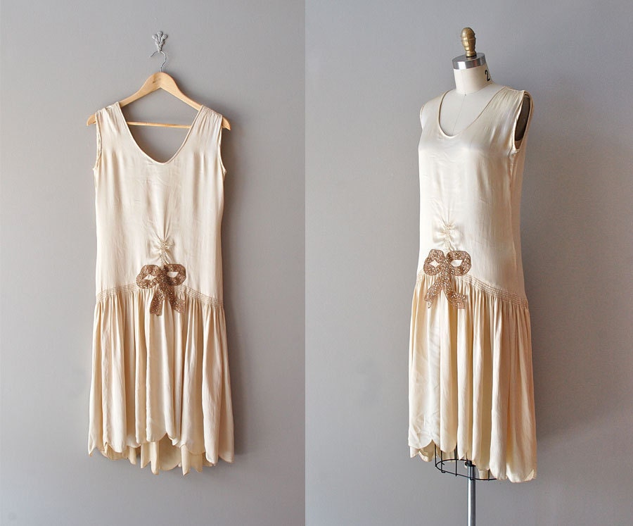 1920s dress / silk 20s dress / Ziegfeld Girl dress
