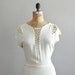 r e s e r v e d...1930s dress / 30s dress / Talc Soutache dress