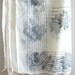 vintage scarf / silk scarf / sheer gray floral scarf
