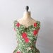 1950s dress / floral print 50s dress / Les Arts Florissants