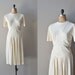 1930s dress / white 30s dress / Lindy Hop dress