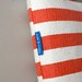 beach bag / straw tote / striped / Red Stripe bag