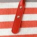 beach bag / straw tote / striped / Red Stripe bag
