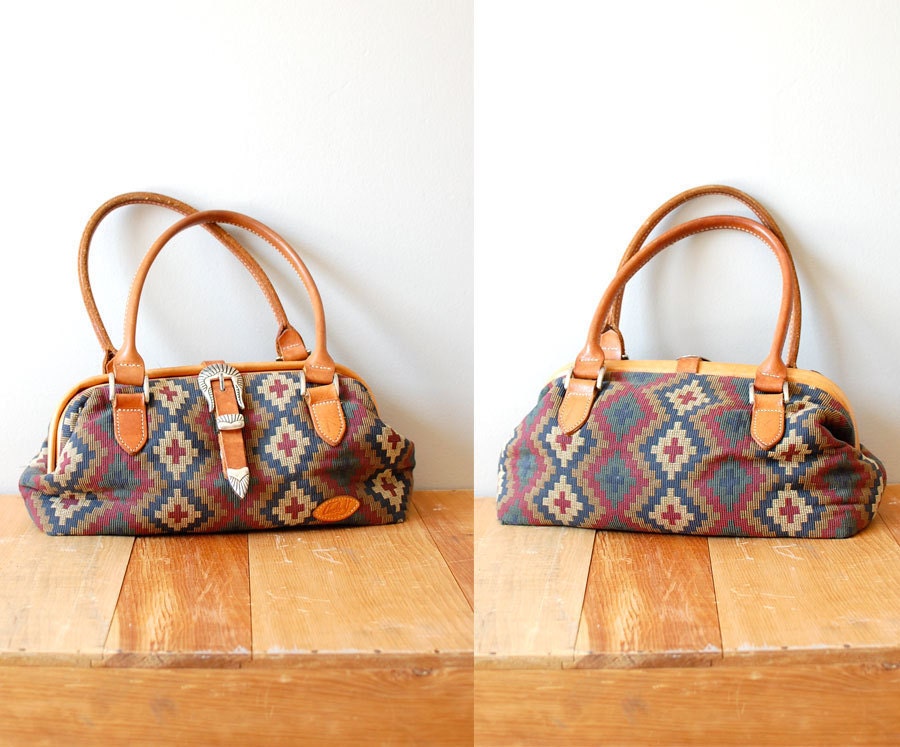 kilim bag / southwest woven purse / Nadadores Woven bag