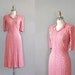 1930s dress / 30s lace dress / La Vie en Rose dress